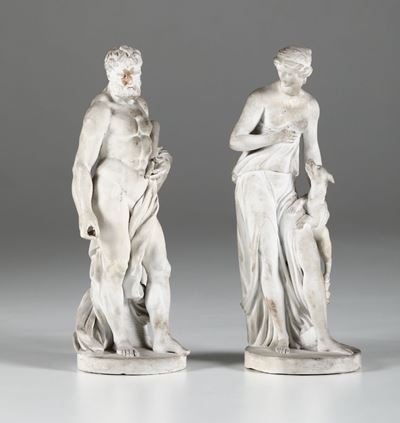 Due Figurine Fine XVIII- Inizio XIX Secolo