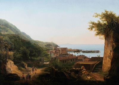 Salvatore Fergola (1799-1874)veduta di Castellamare di Stabia