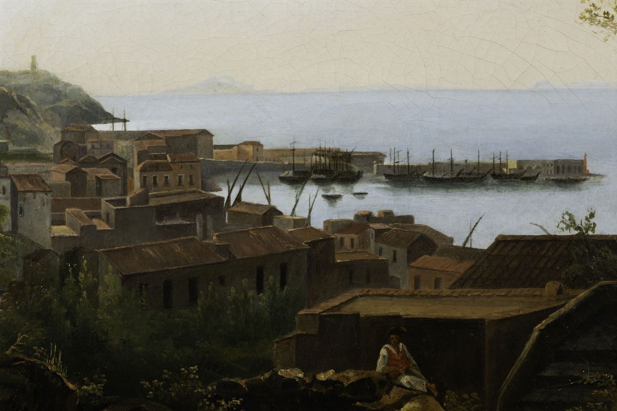 Salvatore Fergola (1799-1874)veduta di Castellamare di Stabia