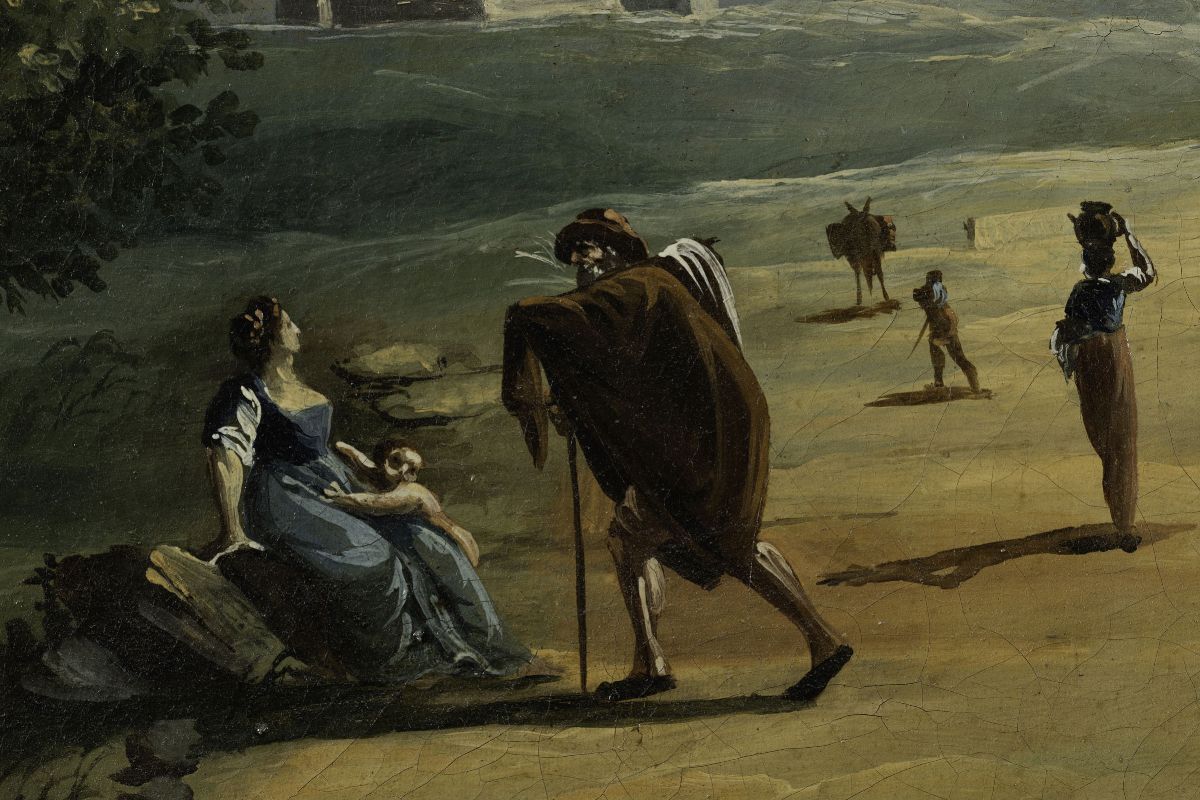 Scuola Veneta del XVIII Secolopaesaggi con Figure