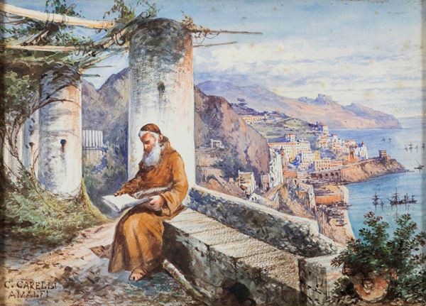 Consalvo Carelli (1818-1900) Amalfi