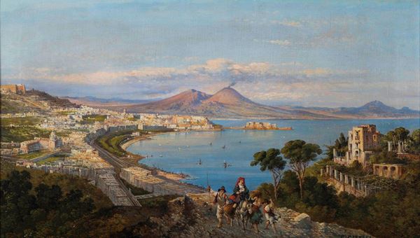 Consalvo Carelli (1818-1900) Golfo di Napoli