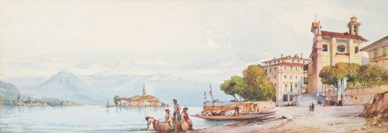 Gabriele Carelli (1820-1900), attr. Isola Bella  - Asta Antiquariato - Cambi Casa d'Aste