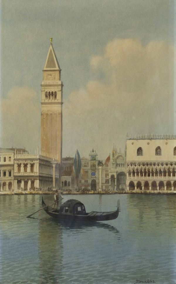 Antonietta Brandeis (1849 - 1920/26) Venezia San Marco