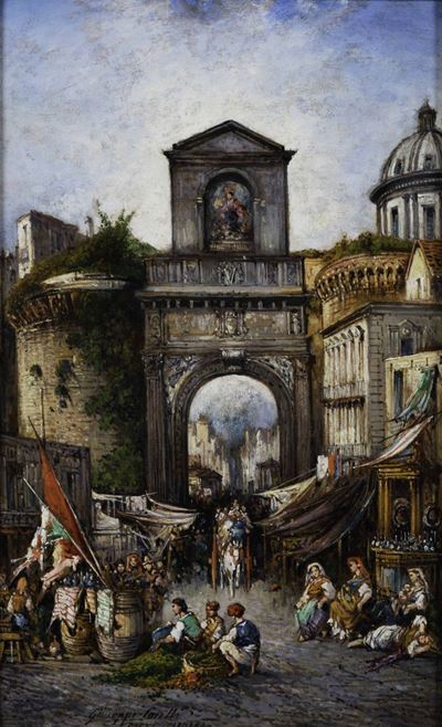 Giuseppe Carelli (1858-1921)porta Capuana