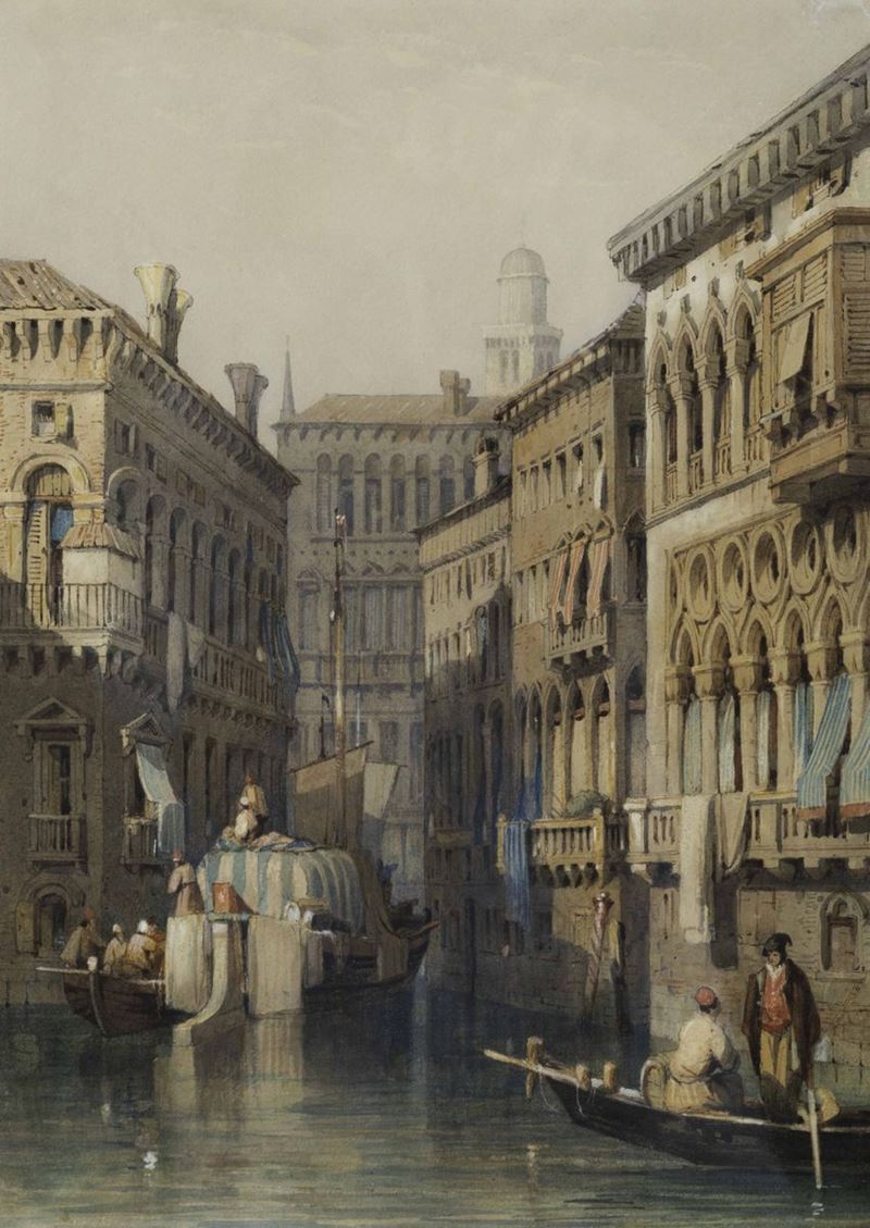 Pittore fiammingo del XIX secolo Venezia  - Auction Paintings of the XIX and XX centuries - Cambi Casa d'Aste