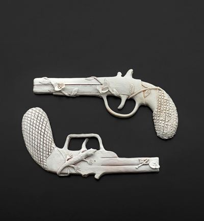 Gio Ponti (1891-1979)coppia di Pistole, 1951 Circa