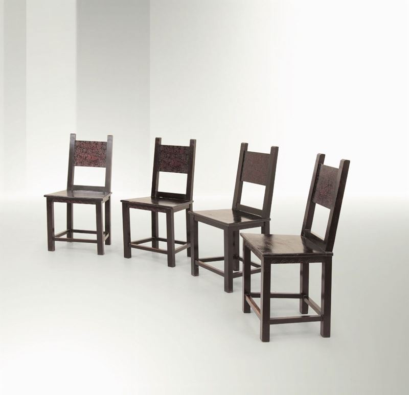 V. Zecchin, four armchairs, Italy, 1923  - Auction Fine Design - Cambi Casa d'Aste