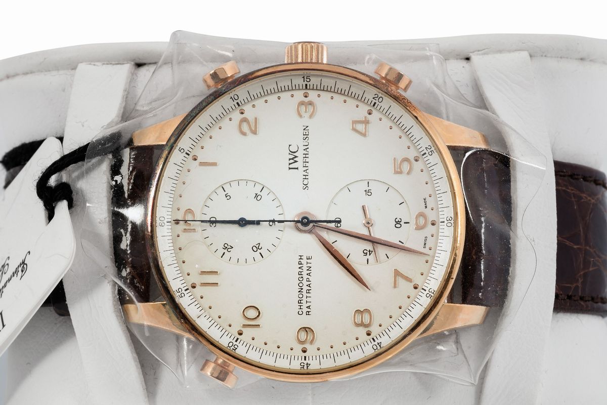Iwc, International Watch Co., Schaffhausen, Portuguese Chronograph Rattrapante, Cassa No. 2598296...