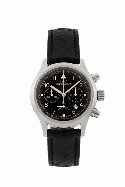 Iwc, International Watch Co., Schaffhausen, Der Fliegerchronograph, Ref. 3741. Orologio da Polso,...