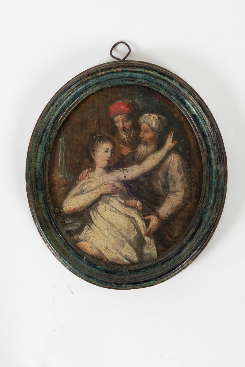 Andrea Celesti (1637-1712), Attribuiti Aquattro Ovali con Scene Bibliche