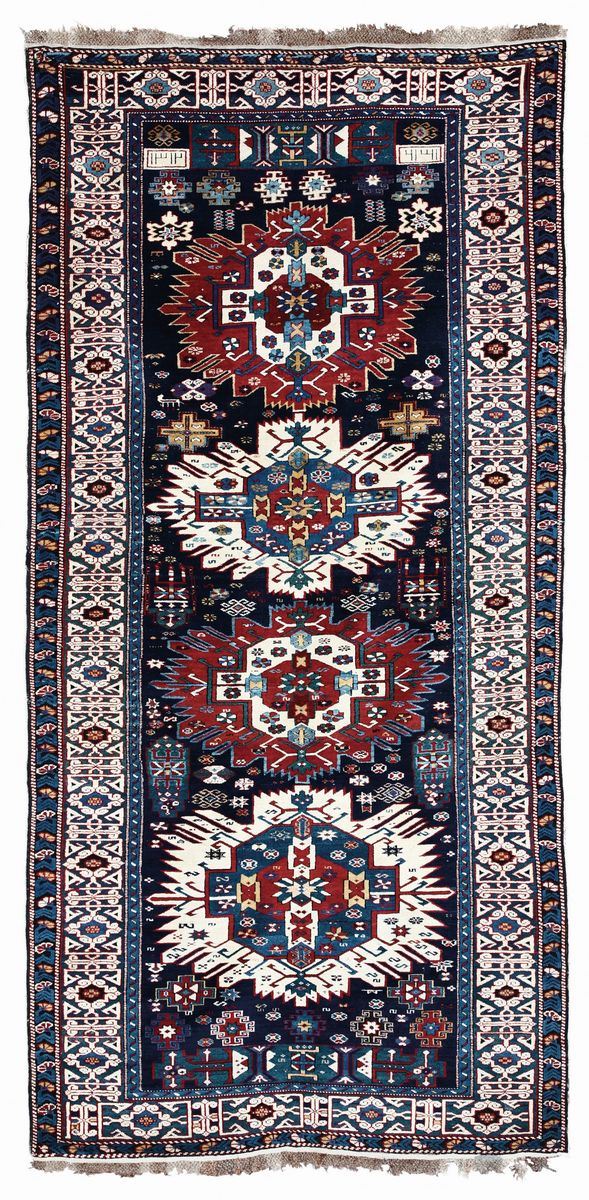 A Zeiva rug, Kuba area, northeast Caucasus,late XIX century, cm 291x134