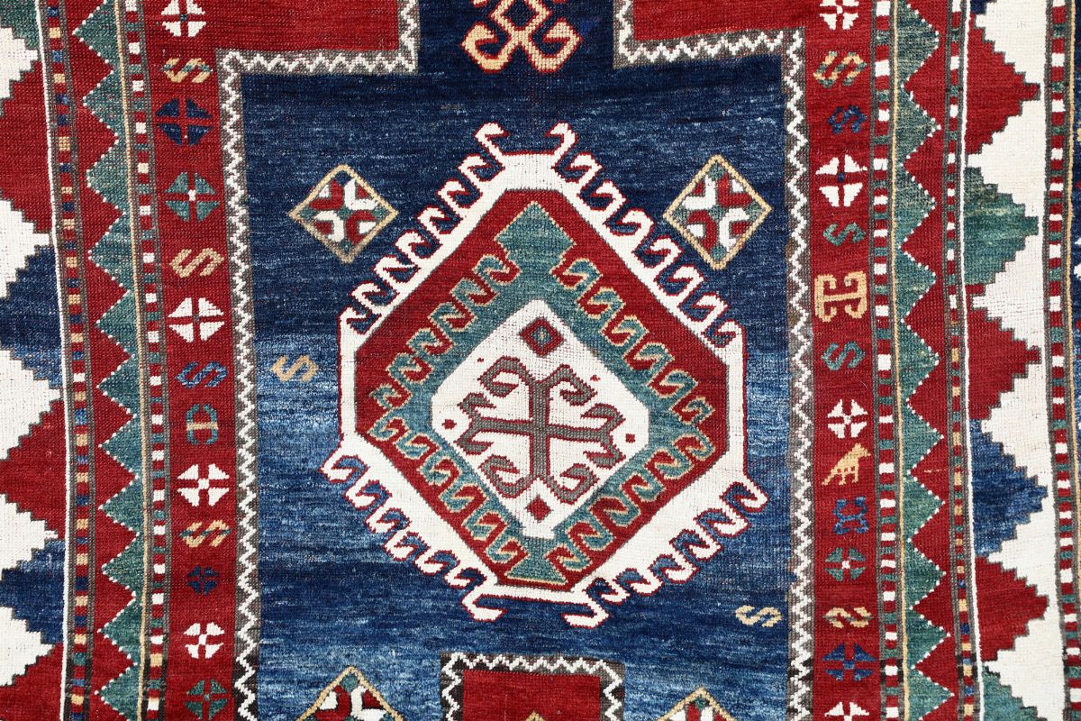 Tappeto Kazak Fachralo, Caucaso Sud Occidentale Seconda Metà XIX Secolo
