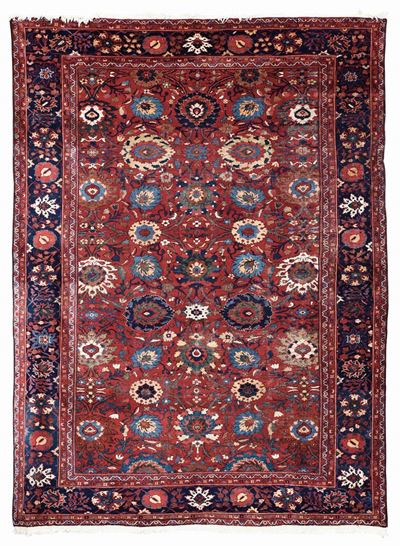 Tappeto Mahal, Nord Ovest Persia Fine XIX Secolo