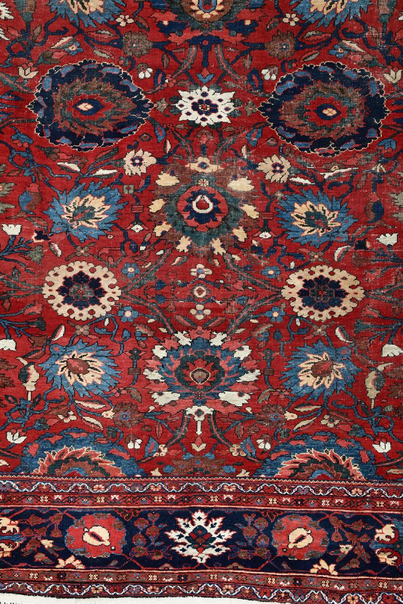Tappeto Mahal, Nord Ovest Persia Fine XIX Secolo