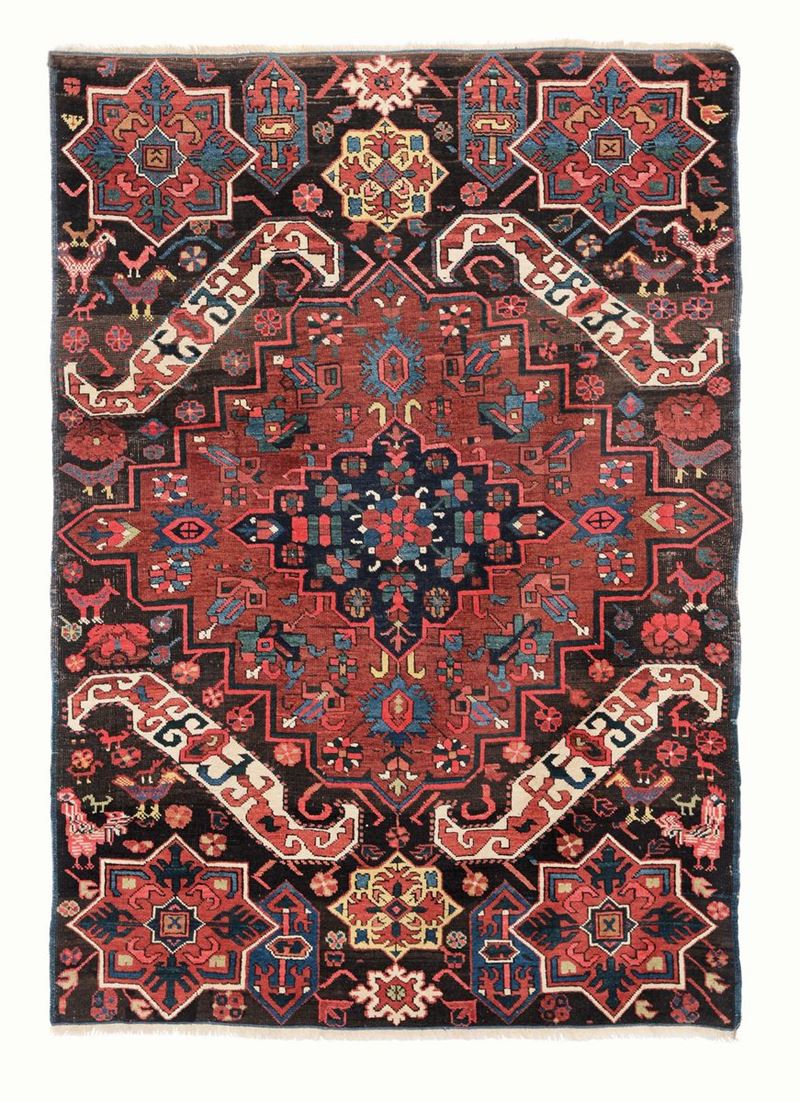 Particolare tappeto Seichur, Caucaso fine XIX secolo  - Asta Tappeti Antichi - Cambi Casa d'Aste