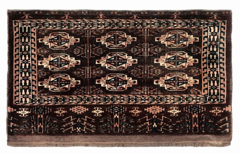Chuval Yomut Turkestan occidentale, inizio XX secolo  - Auction Antique Carpets - Cambi Casa d'Aste