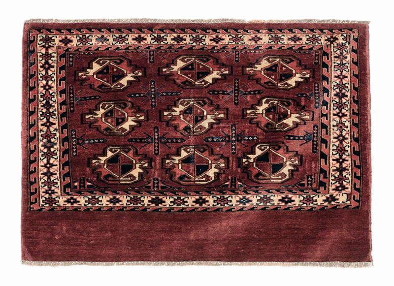 Chuval Yomut,Turkestan occidentale fine XIX secolo  - Auction Antique Carpets - Cambi Casa d'Aste