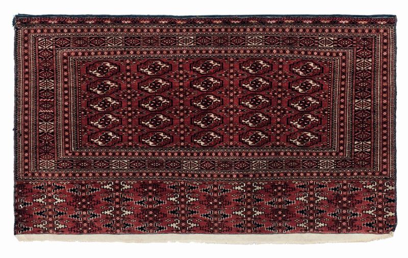 Chuval Tekke Turkestan occidentale, fine XIX inizio XX secolo  - Auction Antique Carpets - Cambi Casa d'Aste