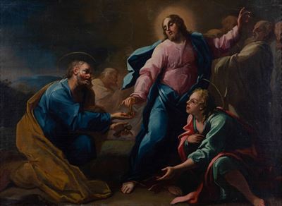 Gaspare Diziani (belluno 1689-venezia 1767), Cerchia Diconsegna delle Chiavi a S. Pietro
