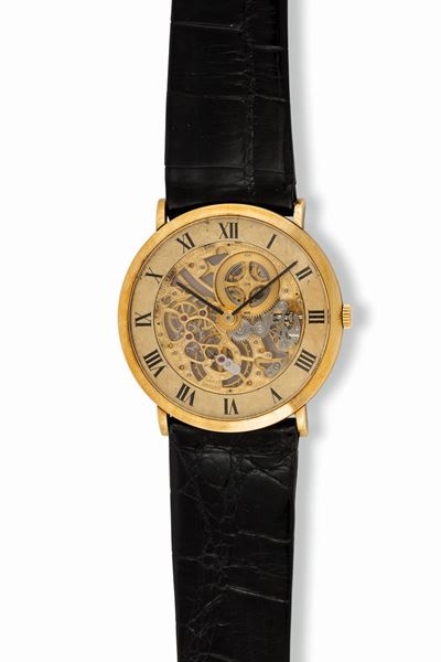 Audemars Piguet. Skeleton. Orologio da Polso, Scheletrato con Movimento a Vista, in Oro Giallo 18...