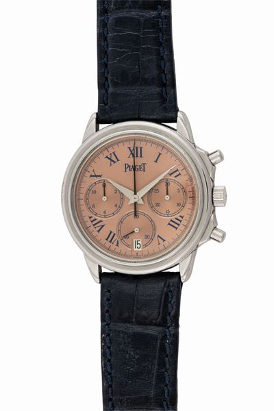 Piaget, Chronograph Automatic, Ref. 12978. Orologio da Polso, in Platino, Cronografo con Datario ...