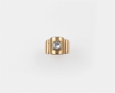 Anello con Diamante di Vecchio Taglio