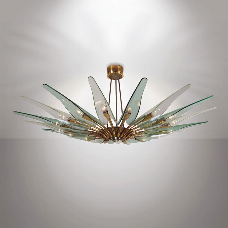 M. Ingrand, a Dahlia chandelier, Fontana Arte, 1954  - Auction Fine Design - Cambi Casa d'Aste