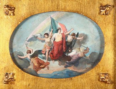Pittore del XIX Secoloallegoria Dell’italia