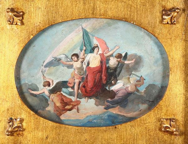 Pittore del XIX secolo Allegoria dellâ€™Italia