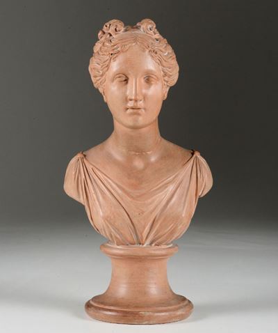Busto Muliebre in Terracotta, XIX-XX Secolo