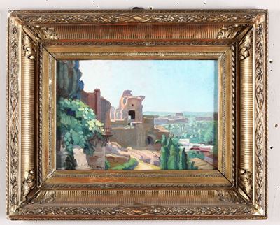 P.maiolettipaesaggio con Rovine