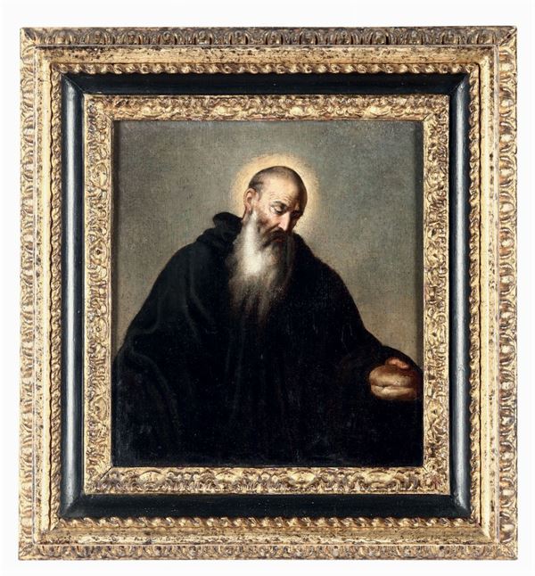 Scuola del XVIII secolo Ritratto di Santo