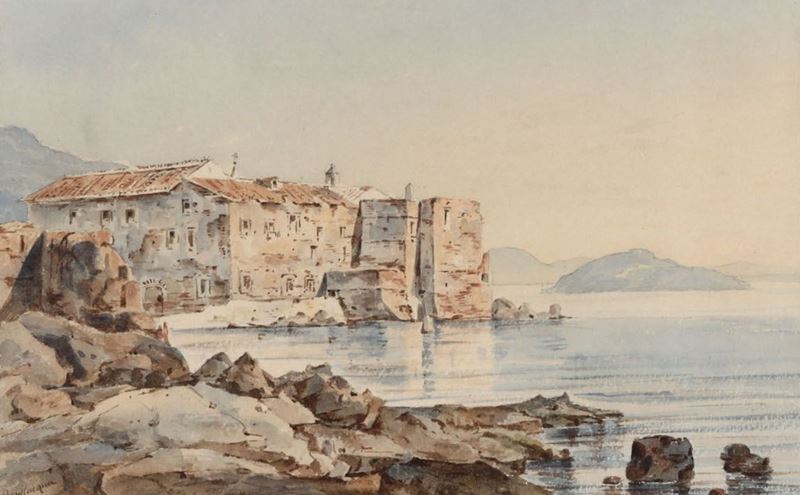 Bevilacqua Paesaggio costiero  - Auction Paintings - Cambi Casa d'Aste