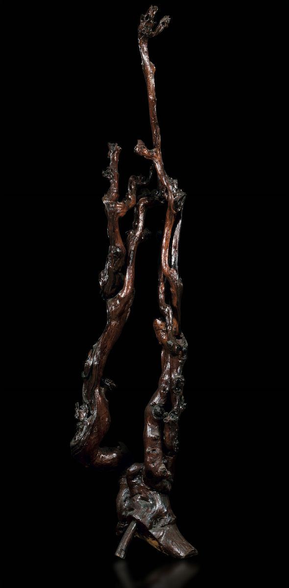 A fruitwood root, China, 1800s