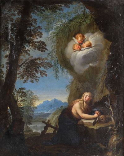 Filippo Lauri (roma 1623 - 1694)maddalena Penitente