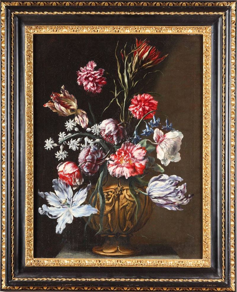 Mario Nuzzi (1603-1673) Vaso di fiori  - Asta Dipinti Antichi - Cambi Casa d'Aste