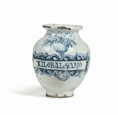 Vaso da Farmacia Spagna, Talavera, Terzo Quarto del XVIII Secolo