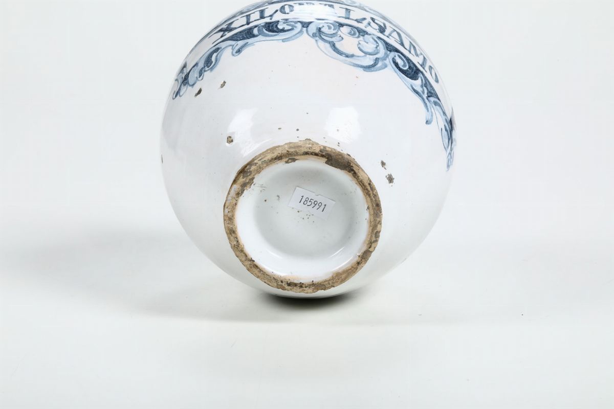 Vaso da Farmacia Spagna, Talavera, Terzo Quarto del XVIII Secolo
