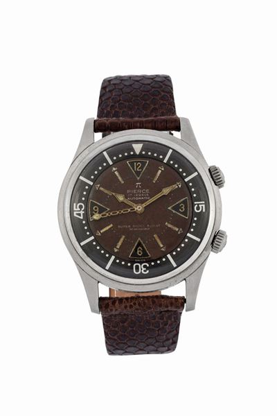 Pierce, Scafandro 200 Meter, Ref. 2105, Chocolate Dial. Orologio da Polso, in Acciaio, Impermeabi...