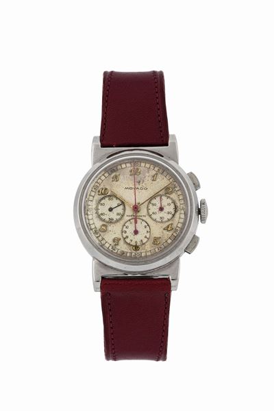 Movado. Orologio da Polso, Cronografo, in Acciaio. Realizzato nel 1950 Circa