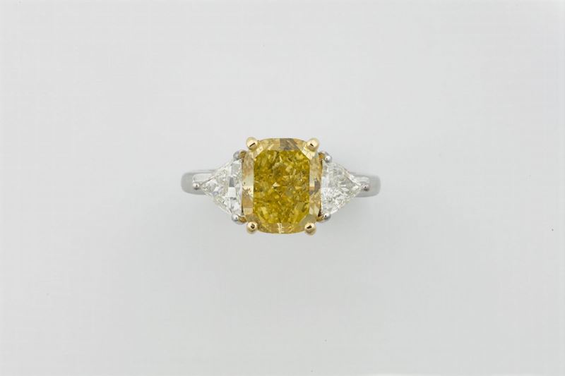 Cushion mixed cut diamond weighing 5.26 carats  - Auction Fine Jewels - Cambi Casa d'Aste