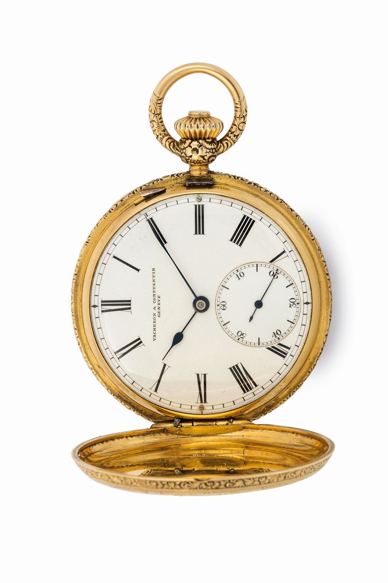Vacheron&constantin, Geneve, Movimento No. 312274. Orologio da Tasca, in Oro Giallo 18k con Motiv...