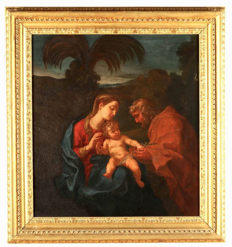 Scuola emiliana del XVII secolo Sacra Famiglia  - Auction Old Master Paintings - Cambi Casa d'Aste