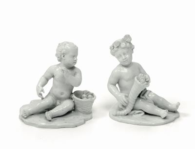 Coppia di Figurine Venezia, Manifattura Cozzi, 1770 Circa
