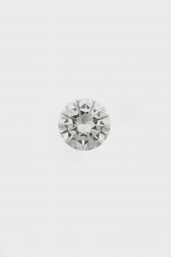 Brilliant-cut diamond weighing 3.46 carats