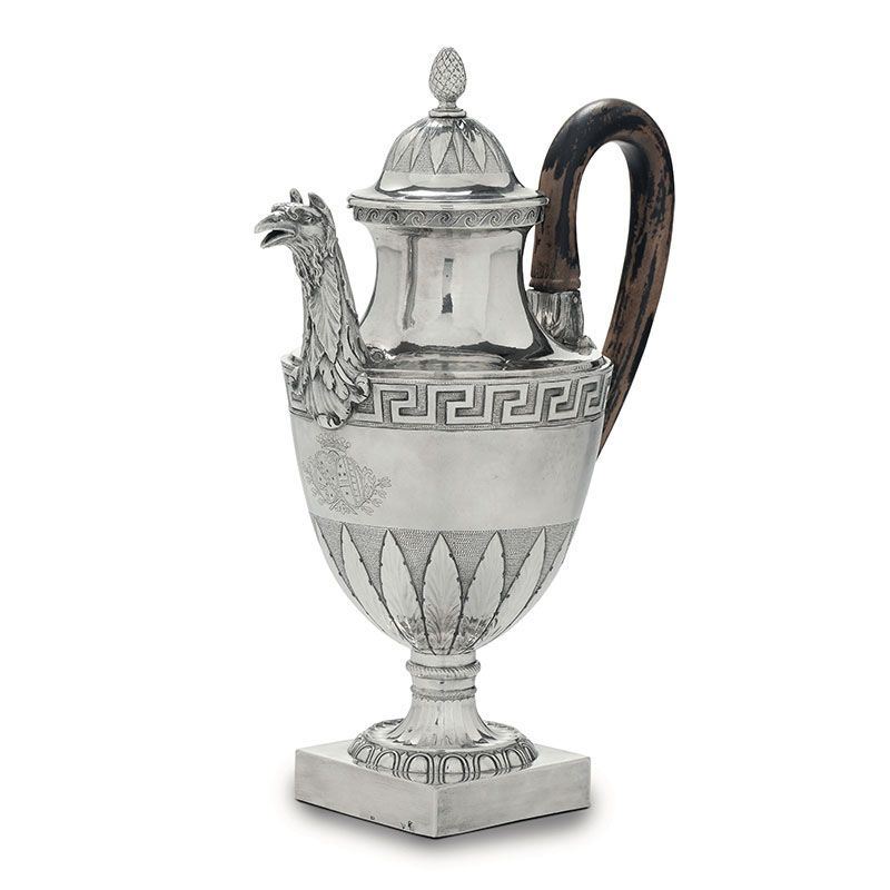 A coffee pot, G. Spagna, Rome, late 1700s  - Auction Collectors' Silvers - Cambi Casa d'Aste
