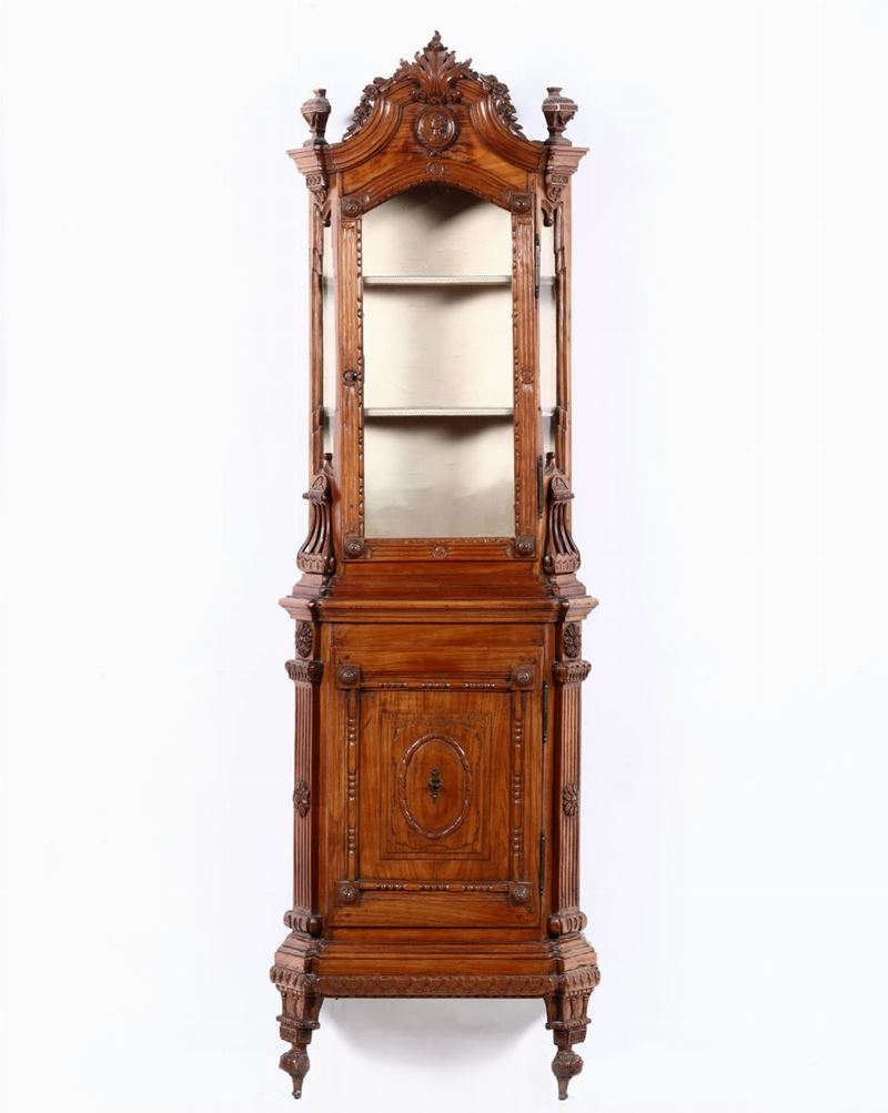 Mobile vetrina a due corpi, XIX secolo  - Auction Antiques II - Timed Auction - Cambi Casa d'Aste