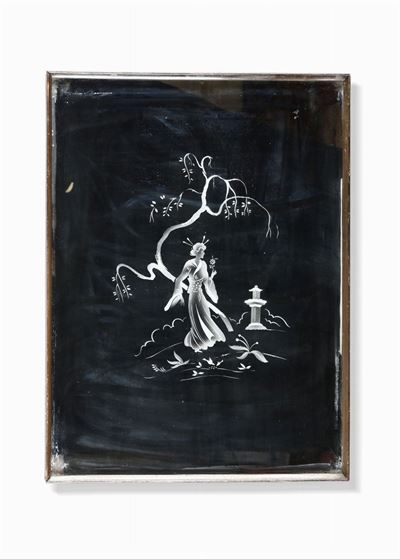 Specchio con Decori Serigrafati.