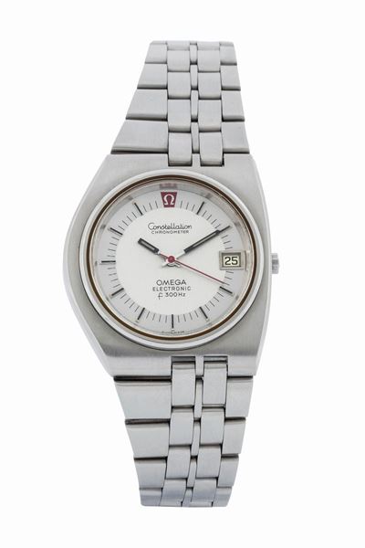 Omega, Seamaster, Electronic F300 Hz, Chronometer. Orologio da Polso, in Acciaio, Asimmetrico, El...